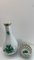 Petit Vase Appony Vert en Porcelaine et Coquille Percée de Herend, Set de 2 5
