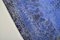 Handgefertigter Vintage Teppich in Blau 3