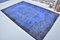 Tapis Bleu Fait Main Vintage Rustique 2