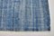 Handgefertigter blauer Oushak Kurzflor-Teppich 6