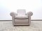 Fauteuil en Cuir Gris de Baxter, Italie 8