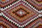 Vintage Moroccan Geometric Aztec Kilim Rug, Image 8