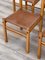 Wooden Chairs and Leather from Ibisco Brand, 1970s, Set of 7, Image 8