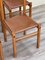 Wooden Chairs and Leather from Ibisco Brand, 1970s, Set of 7 6