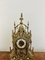 Victorian Ornate Brass Mantle Clock, 1880s 4