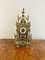 Victorian Ornate Brass Mantle Clock, 1880s 3