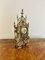Victorian Ornate Brass Mantle Clock, 1880s 8