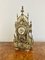 Victorian Ornate Brass Mantle Clock, 1880s 6