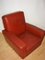 Art Deco Leather Armchair, 1960s 11
