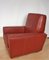 Art Deco Leather Armchair, 1960s 6