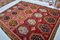 Vintage Hand Knotted Wool Rug in Red 4