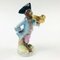 French Porcelain Monkey Band Horn Player Figurine from Scheibe-Alsbach, Germany, 1970s 1