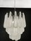 Lámpara de araña italiana de cristal de Murano de 41 pétalos de Mazzega, años 80, Imagen 13