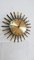 Brass Sunburst Wall Clock from Atlanta Electric, Germany, 1960s, Image 2