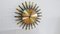 Brass Sunburst Wall Clock from Atlanta Electric, Germany, 1960s, Image 6