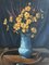 Marius Chambaz, Bouquet aux fleurs jaunes, Öl auf Leinwand 1