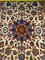 Isfahan Hand-Tied Silk Wall Rug with Flowers and Bird Decor, Image 2