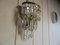 Art Deco Wall Lamp with Crystals, 1930s 3