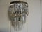 Art Deco Wall Lamp with Crystals, 1930s 2