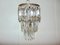 Art Deco Wall Lamp with Crystals, 1930s 1