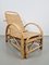 Ausziehbarer Vintage Liegestuhl aus Rattan, 1960 2
