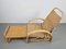 Ausziehbarer Vintage Liegestuhl aus Rattan, 1960 6