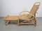 Vintage Extendable Deck Chair in Rattan, 1960 7
