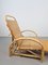 Ausziehbarer Vintage Liegestuhl aus Rattan, 1960 14