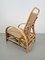 Vintage Extendable Deck Chair in Rattan, 1960 9