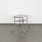 Tubular Side Table in Chrome and Glass 5