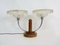 Art Deco Tischlampe aus Holz, 1930er 1