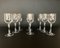 Vintage Crystal Wine Glasses by Gallo, 1980, Set of 8 3