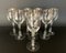 Vintage Crystal Wine Glasses by Gallo, 1980, Set of 8 4