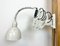 Lámpara de pared Scissor industrial blanca de Elektroinstala, años 60, Imagen 2