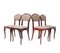Vienna Secession Side Chairs by Jacob & Josef Kohn, 1900s, Set of 4 1