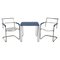 Bauhaus B10 Tubular Table and B34 Armchairs by M. Melder, 1930s, Set of 3 1