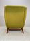Danish Lounge Chairs with Lime Green and Yellow Fabric, Set of 2 13
