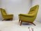 Danish Lounge Chairs with Lime Green and Yellow Fabric, Set of 2 11