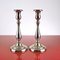 800 Silver Candleholders from Greggio, Set of 2 1