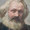 Porträt von Karl Marx, Öl auf Leinwand, 1960er 3