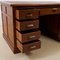 Nine Drawers Desk with Leather Top, Image 7