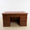Nine Drawers Desk with Leather Top, Image 1
