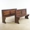Wooden Benches, 19th Century, Set of 2 1