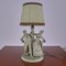Porcelain Lamp with Lady and Knight, Image 1