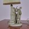 Porcelain Lamp with Lady and Knight 3