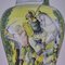 Große handbemalte Vase mit Darstellung der Schlacht 2