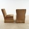 Brown Slipper Chairs, Set of 2 2