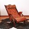 Art Deco Lounge Chair in Leather and Mahogany 1