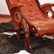 Art Deco Lounge Chair in Leather and Mahogany 9