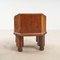 Art Deco Sessel aus Holz 2